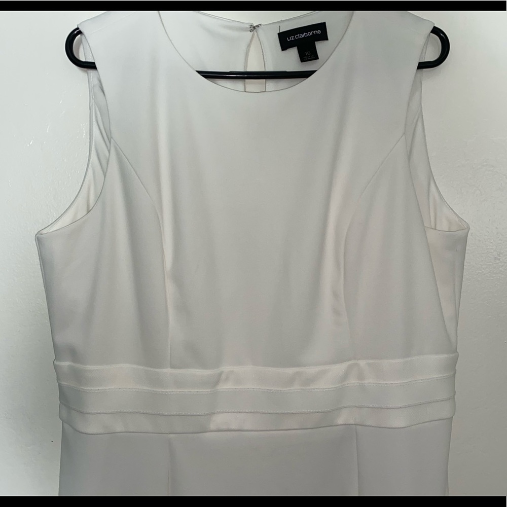 BRAND NEW! Liz Claiborne all white dress